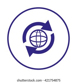 pictograph of globe. icon earth