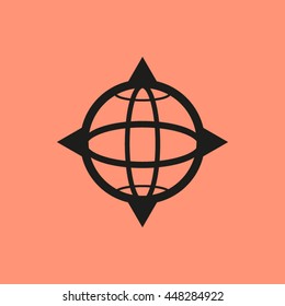 pictograph of globe. icon earth