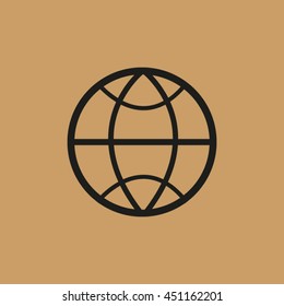 pictograph of globe. icon earth