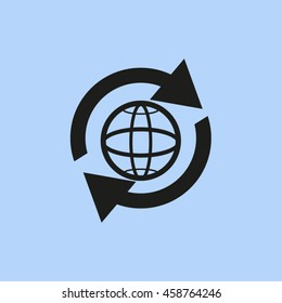 pictograph of globe. icon earth
