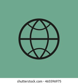 pictograph of globe. icon earth