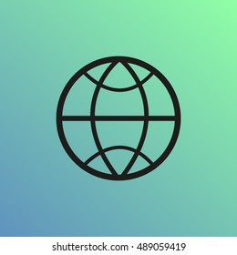 pictograph of globe. icon earth