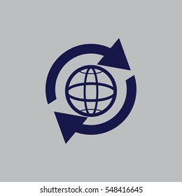 pictograph of globe. icon earth