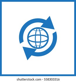 pictograph of globe. icon earth