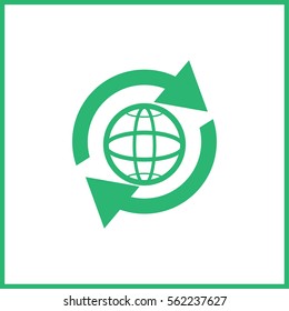 pictograph of globe. icon earth