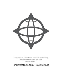 pictograph of globe. icon earth