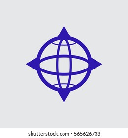 pictograph of globe. icon earth