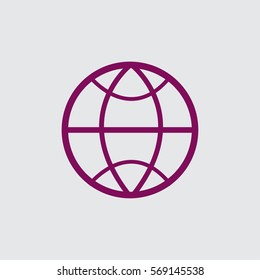 pictograph of globe. icon earth