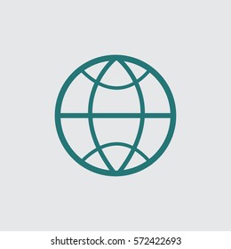 pictograph of globe. icon earth
