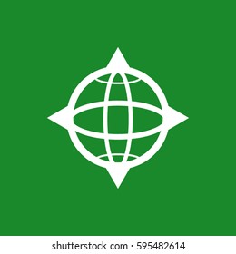 pictograph of globe. icon earth