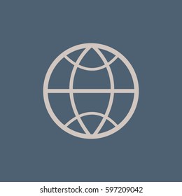 pictograph of globe. icon earth