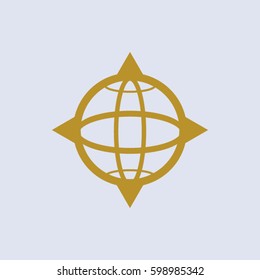 pictograph of globe. icon earth