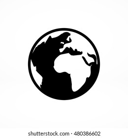 Pictograph of globe icon, vector best flat icon, EPS