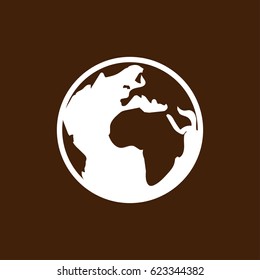 Pictograph of globe icon, vector best flat icon, EPS
