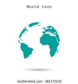 Pictograph of globe icon vector illustration