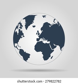 Pictograph of globe. Illustration vector EPS 10