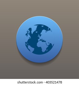 Pictograph of globe. Illustration vector EPS 10