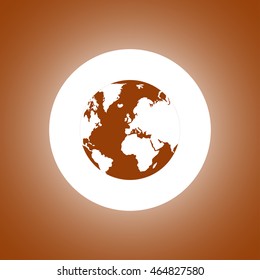 Pictograph of globe. Illustration vector EPS 10