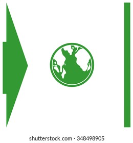 Pictograph of globe vector icon.