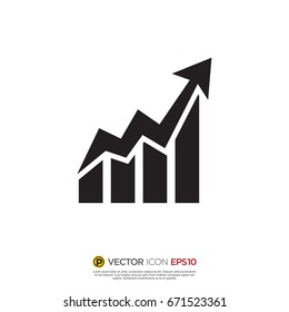 Pictograph of graph for icon, logo and identity designs