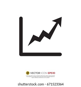 Pictograph of graph for icon, logo and identity designs
