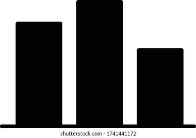 Pictograph of graph vector illustration isolated on white eps 10