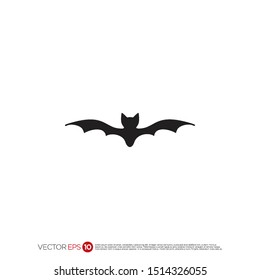 Pictograph of halloween bat for template logo, icon, and identity vector designs.