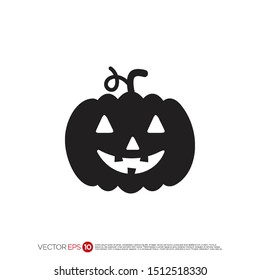 Pictograph of halloween pumpkin for template logo, icon, and identity vector designs.