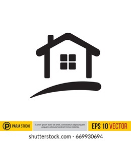 Pictograph of house for icon, logo and identity designs