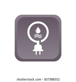 Pictograph hydro-electric vector icon
