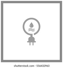 Pictograph hydro-electric vector icon