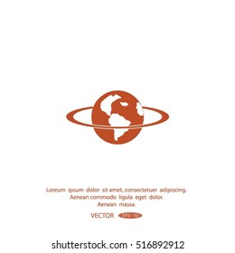 pictograph of icon earth