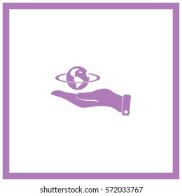 pictograph of icon earth