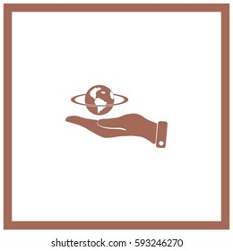 pictograph of icon earth