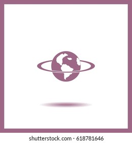 pictograph of icon earth