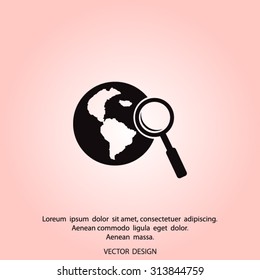 Pictograph  icon of search