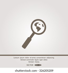 Pictograph icon of search