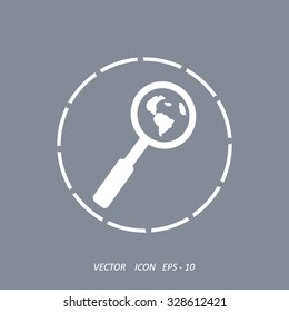 Pictograph icon of search