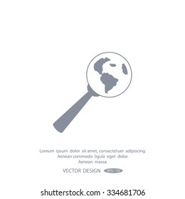 Pictograph icon of search