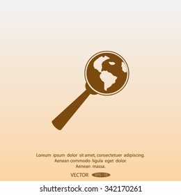 Pictograph icon of search