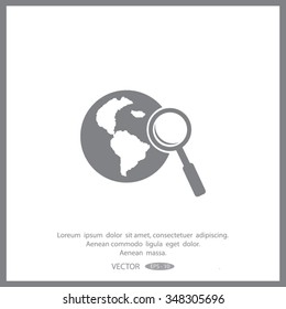 Pictograph icon of search