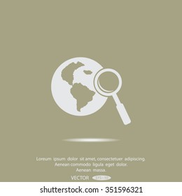 Pictograph icon of search