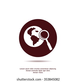 Pictograph icon of search