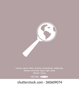 Pictograph icon of search