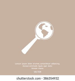 Pictograph icon of search