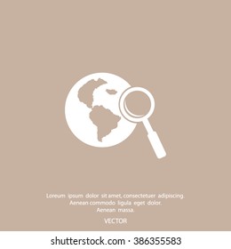 Pictograph icon of search