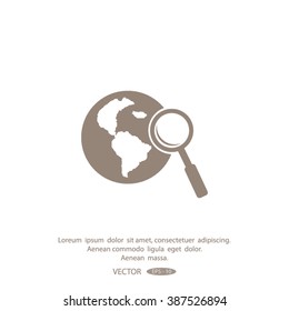 Pictograph icon of search