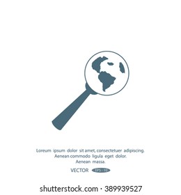 Pictograph icon of search