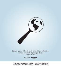 Pictograph icon of search
