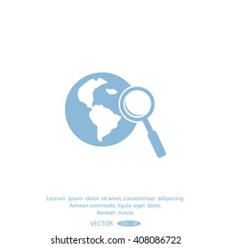 Pictograph icon of search